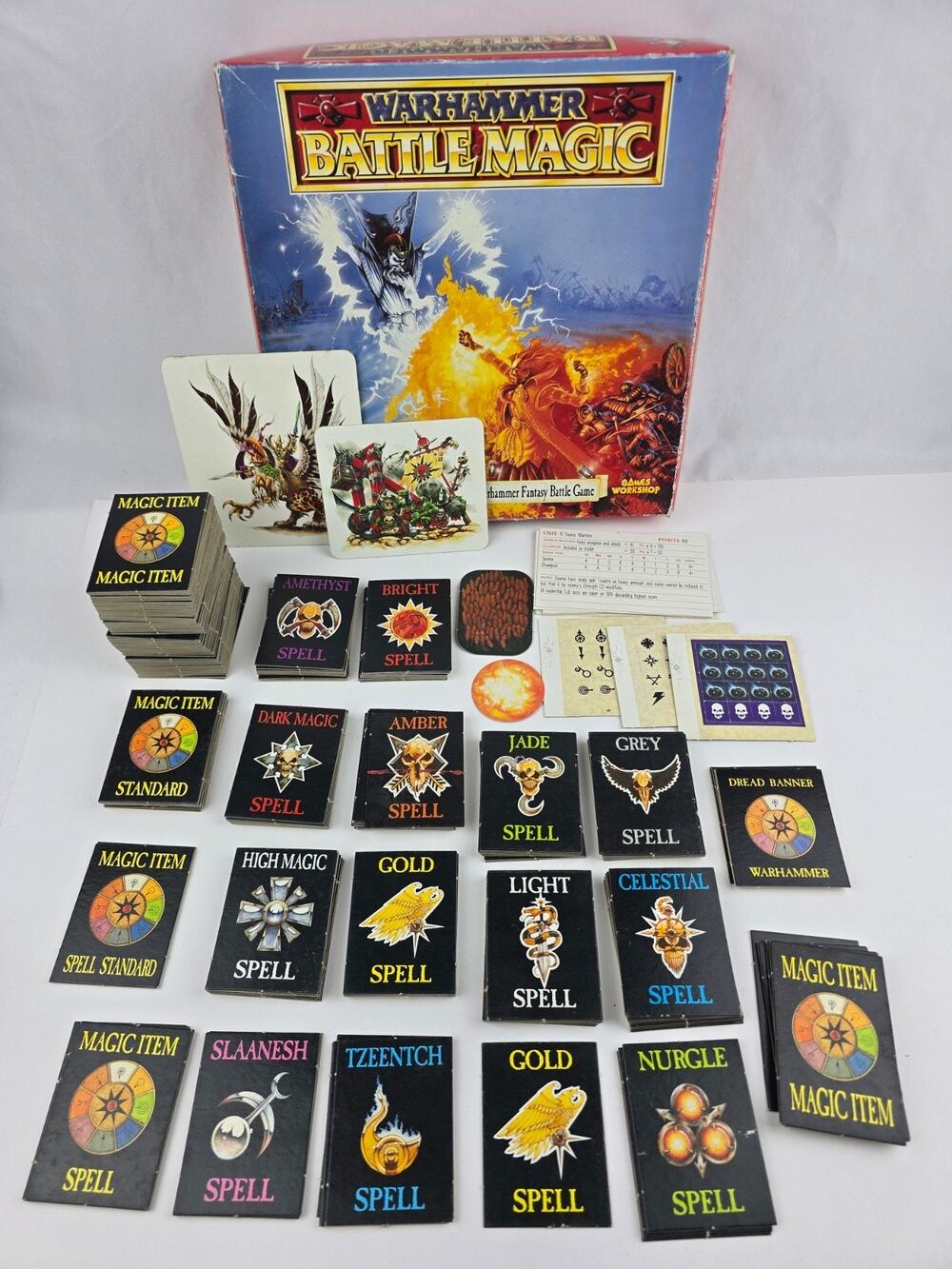 Warhammer Fantasy Battles Arcane Magic 4th Edition 1992 Near Complete